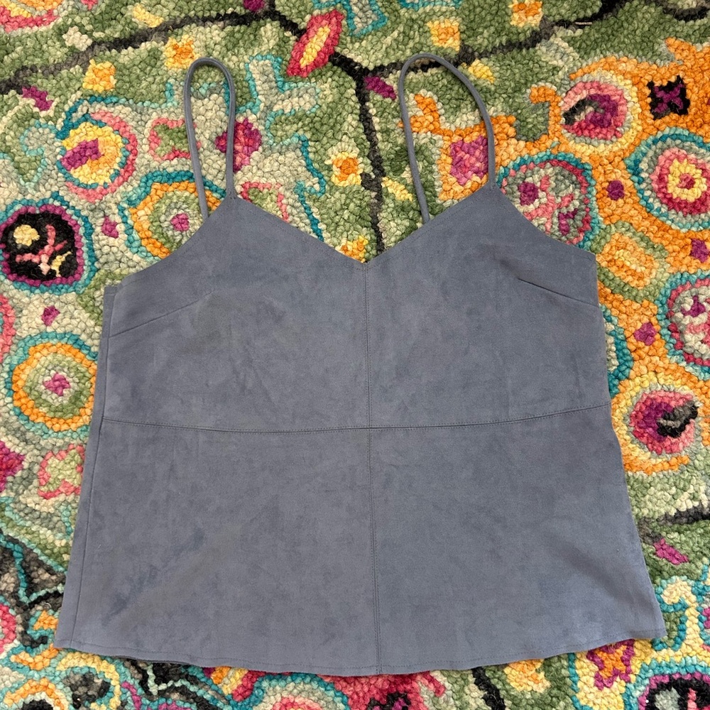 Blue Suede Cami Top